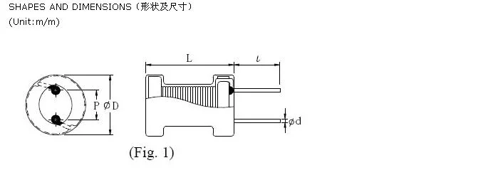 Electoric Throught Hole Common Mode Choke Inductor Radial Ferrite Choke Power Inductor Coil